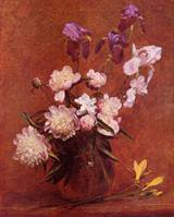Bouquet of Peonies and Iris 1884 - Henri Fantin Latour